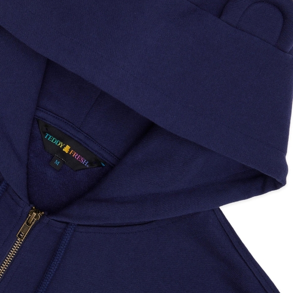 NWOT Teddy Fresh Classic Bear Ear Zip Hoodie - Picture 4 of 14